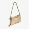 Borsa a tracolla Callie in pelle metallizzata dorata Borsa a tracolla Callie in pelle metallizzata dorata