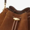 Borsa a tracolla Cinch media in pelle scamosciata color cuoio Borsa a tracolla Cinch media in pelle scamosciata color cuoio
