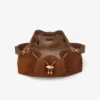 Borsa a tracolla Cinch media in pelle scamosciata color cuoio Borsa a tracolla Cinch media in pelle scamosciata color cuoio