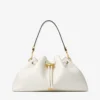 Borsa a tracolla Cinch Medium in pelle color latte Borsa a tracolla Cinch Medium in pelle color latte