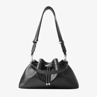 Borsa a tracolla Cinch Medium in pelle nera