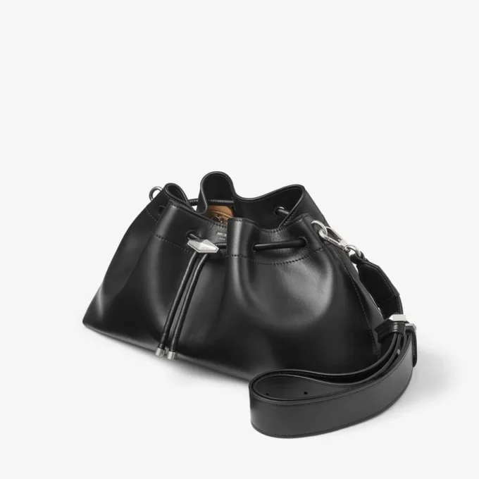 Borsa a tracolla Cinch Medium in pelle nera Borsa a tracolla Cinch Medium in pelle nera