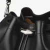Borsa a tracolla Cinch Medium in pelle nera Borsa a tracolla Cinch Medium in pelle nera