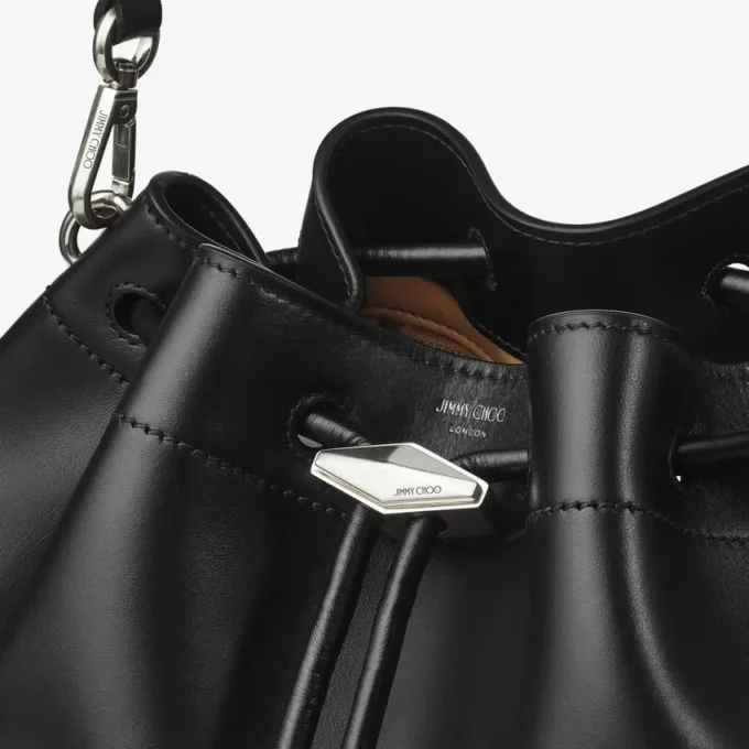 Borsa a tracolla Cinch Medium in pelle nera Borsa a tracolla Cinch Medium in pelle nera