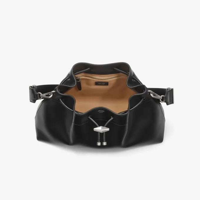 Borsa a tracolla Cinch Medium in pelle nera Borsa a tracolla Cinch Medium in pelle nera