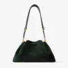 Borsa a tracolla Cinch Medium in pelle scamosciata verde britannico Borsa a tracolla Cinch Medium in pelle scamosciata verde britannico