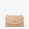 Borsa a tracolla Curve Cross Body Medium in pelle Biker trapuntata color Chai Borsa a tracolla Curve Cross Body Medium in pelle Biker trapuntata color Chai