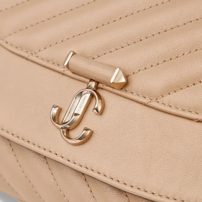 Borsa a tracolla Curve Cross Body Medium in pelle Biker trapuntata color Chai Borsa a tracolla Curve Cross Body Medium in pelle Biker trapuntata color Chai