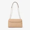 Borsa a tracolla Curve Cross Body Medium in pelle Biker trapuntata color Chai Borsa a tracolla Curve Cross Body Medium in pelle Biker trapuntata color Chai