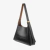 Borsa a tracolla Diamond Hobo Medium in pelle nera Borsa a tracolla Diamond Hobo Medium in pelle nera