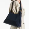 Borsa a tracolla Diamond Hobo Medium in pelle scamosciata blu navy Borsa a tracolla Diamond Hobo Medium in pelle scamosciata blu navy