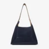Borsa a tracolla Diamond Hobo Medium in pelle scamosciata blu navy Borsa a tracolla Diamond Hobo Medium in pelle scamosciata blu navy