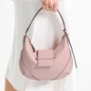 Borsa a tracolla in pelle Biker Bar Hobo Small Rosa Borsa a tracolla in pelle Biker Bar Hobo Small Rosa