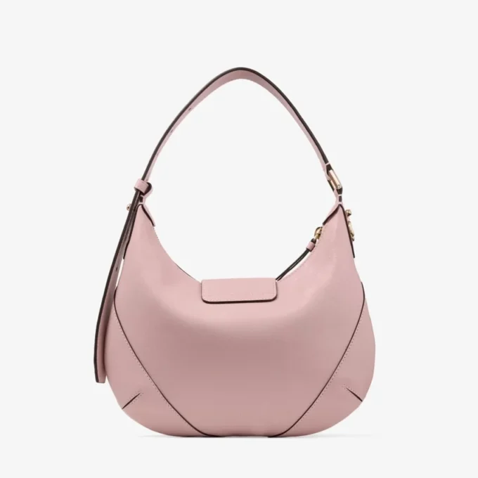 Borsa a tracolla in pelle Biker Bar Hobo Small Rosa Borsa a tracolla in pelle Biker Bar Hobo Small Rosa