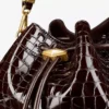 Borsa a tracolla media Cinch in pelle goffrata effetto coccodrillo Sambuco Borsa a tracolla media Cinch in pelle goffrata effetto coccodrillo Sambuco