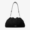 Borsa a tracolla media in maglia di lana nera Cinch Borsa a tracolla media in maglia di lana nera Cinch