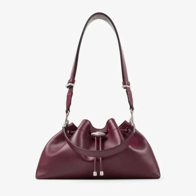 Borsa a tracolla media in pelle color granato Cinch Borsa a tracolla media in pelle color granato Cinch