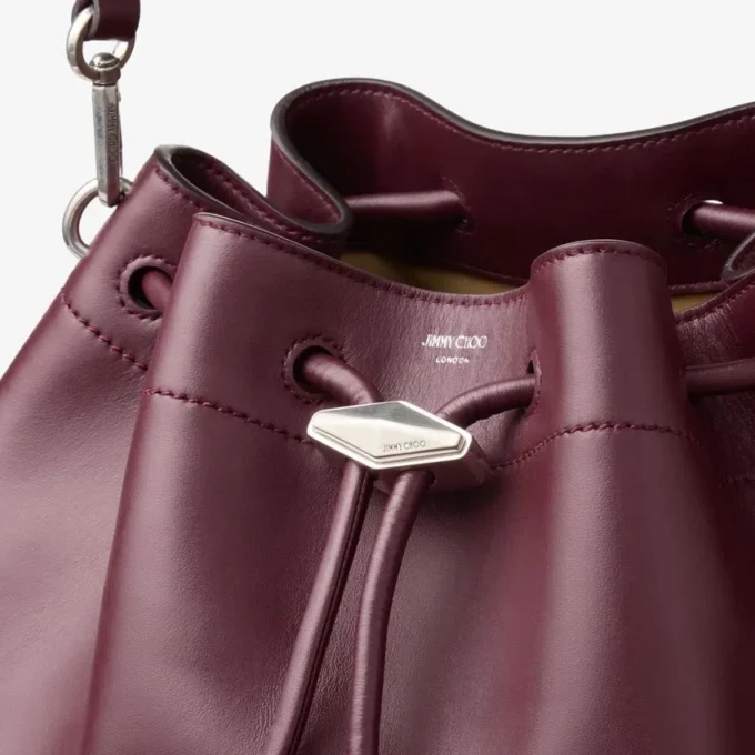 Borsa a tracolla media in pelle color granato Cinch Borsa a tracolla media in pelle color granato Cinch
