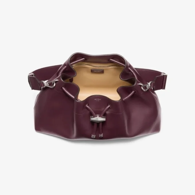 Borsa a tracolla media in pelle color granato Cinch Borsa a tracolla media in pelle color granato Cinch