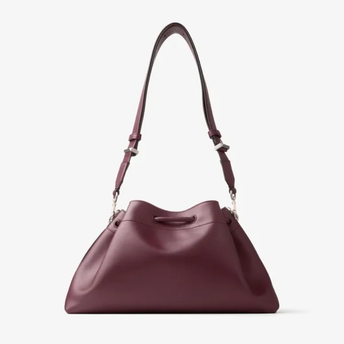 Borsa a tracolla media in pelle color granato Cinch Borsa a tracolla media in pelle color granato Cinch