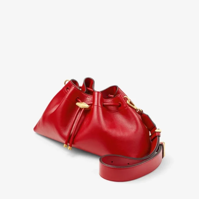 Borsa a tracolla media in pelle rosso rubino Cinch Borsa a tracolla media in pelle rosso rubino Cinch