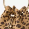 Borsa Bon Bon in cavallino con stampa leopardata naturale Borsa Bon Bon in cavallino con stampa leopardata naturale