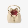 Borsa Bon Bon in pelle con stampa Elaphe giallo burro Borsa Bon Bon in pelle con stampa Elaphe giallo burro