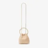 Borsa Bon Bon in rafia naturale con chiusura a perla Borsa Bon Bon in rafia naturale con chiusura a perla