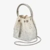 Borsa Bon Bon in raso avorio con cristalli Borsa Bon Bon in raso avorio con cristalli