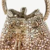 Borsa Bon Bon in raso bronzo con cristalli sfumati Borsa Bon Bon in raso bronzo con cristalli sfumati