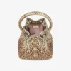 Borsa Bon Bon in raso bronzo con cristalli sfumati Borsa Bon Bon in raso bronzo con cristalli sfumati