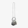 Borsa Bon Bon in raso nero con cristalli Borsa Bon Bon in raso nero con cristalli