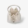 Borsa Bon Bon in rete di cristallo bianco Borsa Bon Bon in rete di cristallo bianco