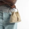 Borsa Bon Bon in rete metallizzata color champagne Borsa Bon Bon in rete metallizzata color champagne