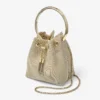 Borsa Bon Bon in rete metallizzata color champagne Borsa Bon Bon in rete metallizzata color champagne