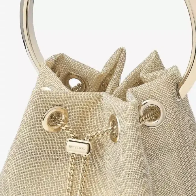 Borsa Bon Bon in rete metallizzata color champagne Borsa Bon Bon in rete metallizzata color champagne