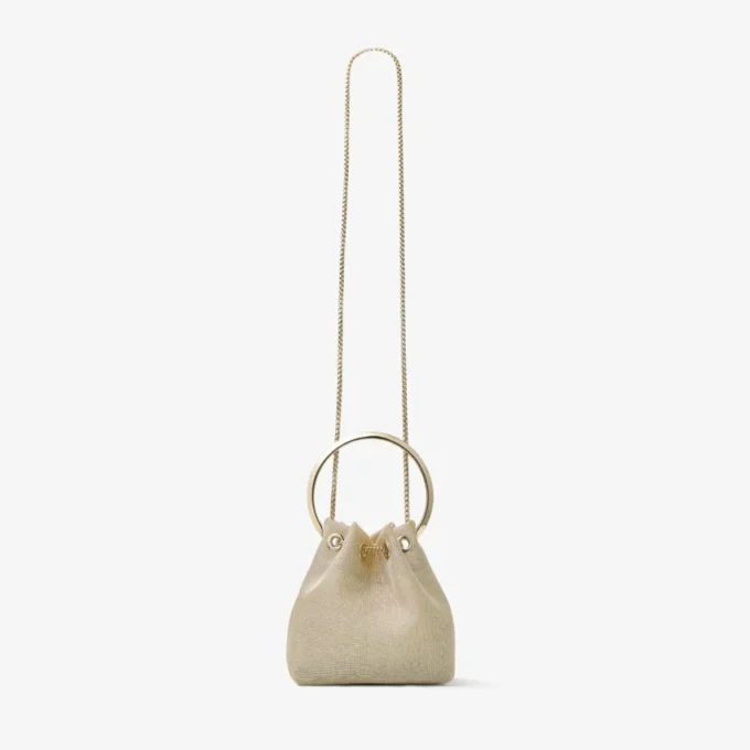 Borsa Bon Bon in rete metallizzata color champagne Borsa Bon Bon in rete metallizzata color champagne