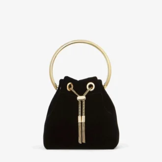 Borsa Bon Bon in velluto nero