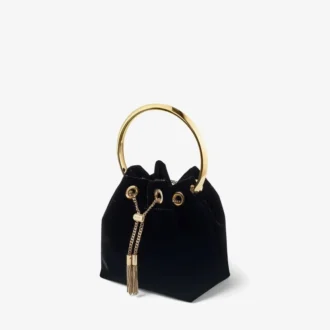 Borsa Bon Bon in velluto nero