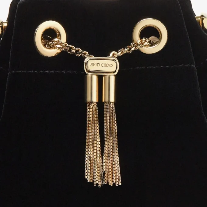 Borsa Bon Bon in velluto nero