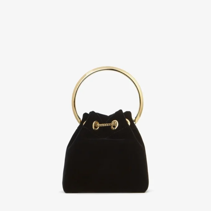 Borsa Bon Bon in velluto nero
