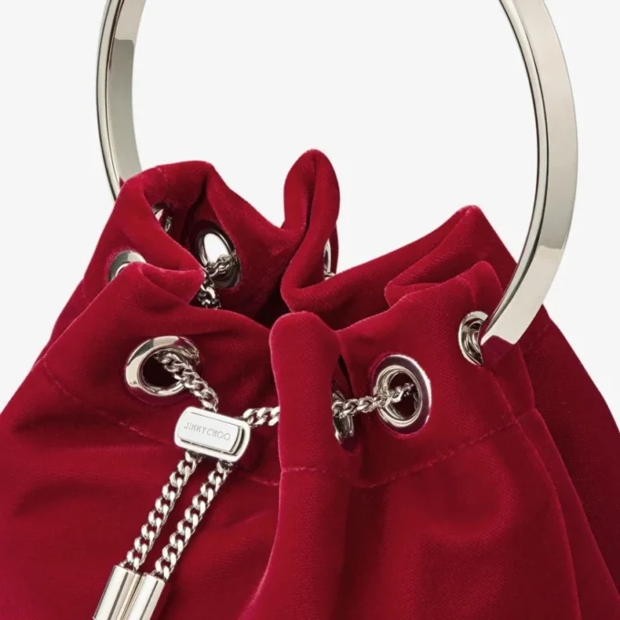 Borsa Bon Bon in velluto rosso rubino Borsa Bon Bon in velluto rosso rubino