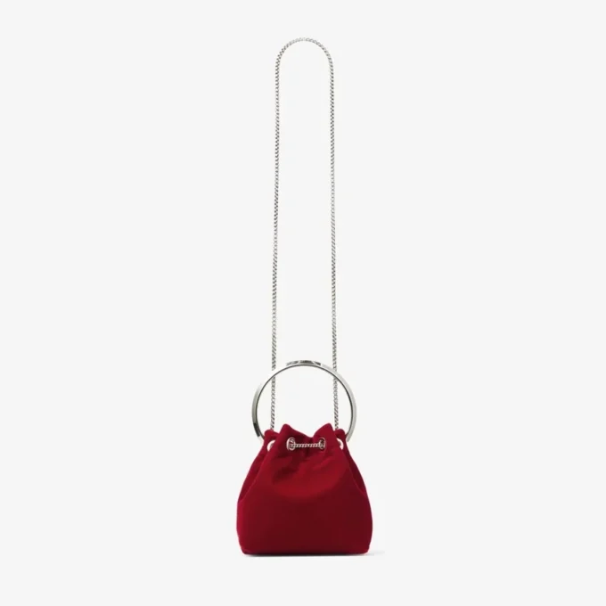 Borsa Bon Bon in velluto rosso rubino Borsa Bon Bon in velluto rosso rubino