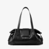 Borsa da viaggio Bar Holdall media in pelle Biker nera