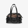 Borsa da viaggio Bar Holdall media in pelle Biker nera