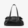 Borsa da viaggio Bar Holdall media in pelle Biker nera