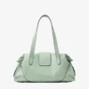 Borsa da viaggio Bar Holdall Medium in pelle Verde Biker Borsa da viaggio Bar Holdall Medium in pelle Verde Biker