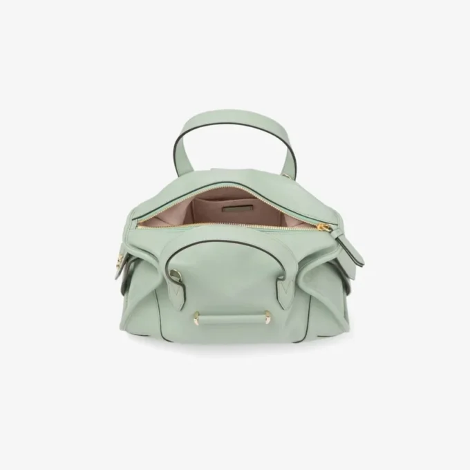 Borsa da viaggio Bar Holdall Small Borsa da viaggio in pelle Verde Biker Borsa da viaggio Bar Holdall Small Borsa da viaggio in pelle Verde Biker