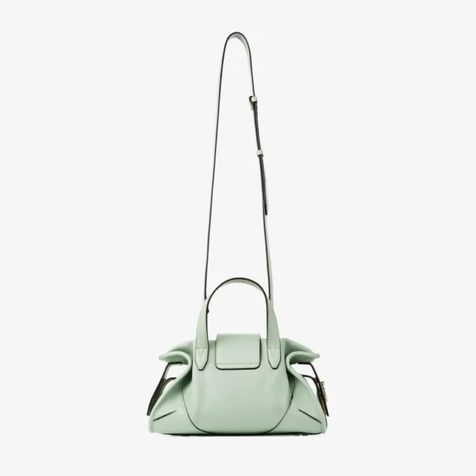Borsa da viaggio Bar Holdall Small Borsa da viaggio in pelle Verde Biker Borsa da viaggio Bar Holdall Small Borsa da viaggio in pelle Verde Biker