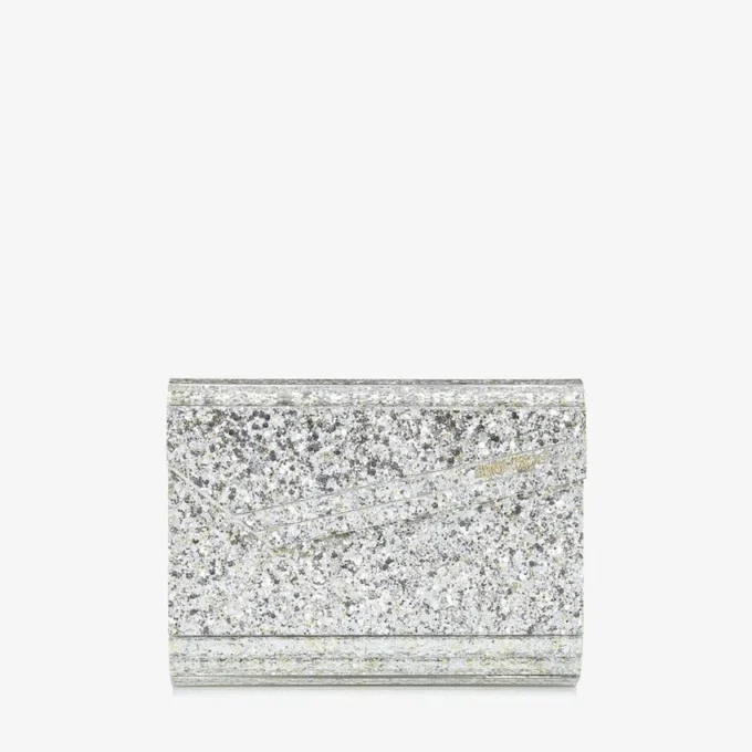 Borsa in acrilico con glitter grossolani color Champagne Borsa in acrilico con glitter grossolani color Champagne